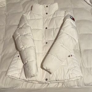 White Tommy Hilfiger coat size small